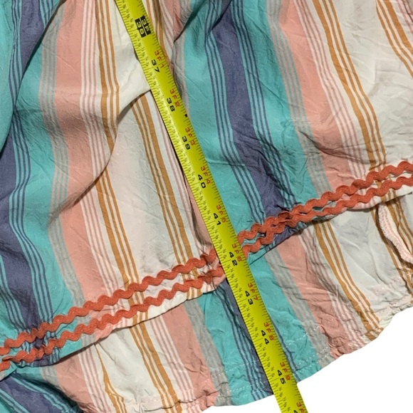 Matilda Jane Women’s Striped Multicolor Cotton Tiered Maxi Dress Large - Picture 6 of 8